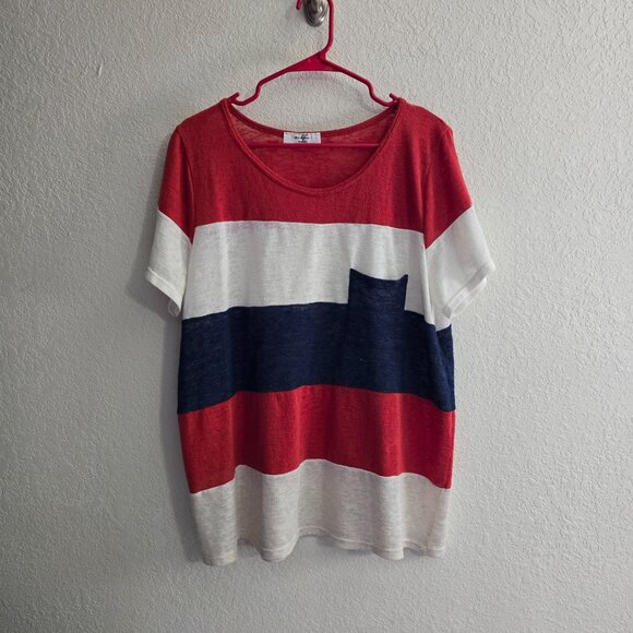 Moa Moa Woman Striped Short Sleeve - Picture 1 of 4